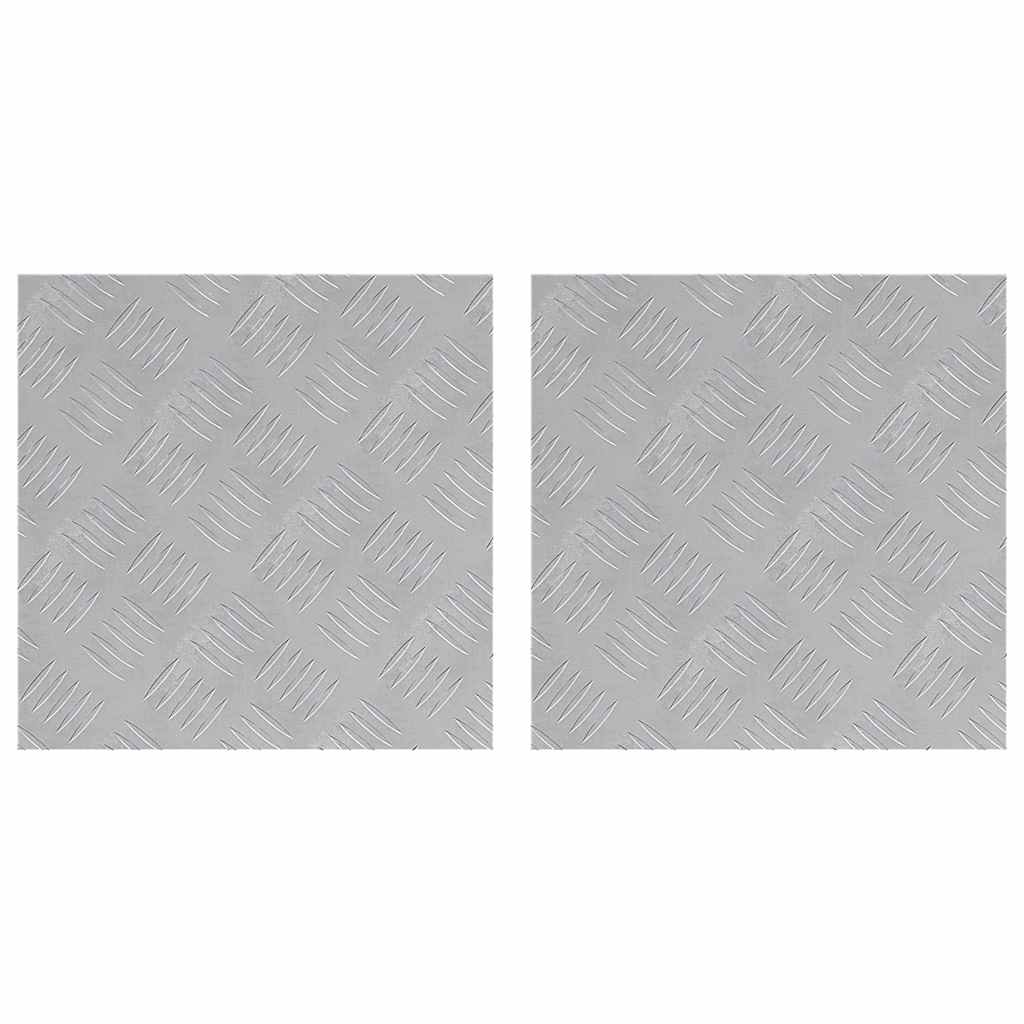 Trinn Torget 2 pcs sølv 40 x 40 cm Aluminium
