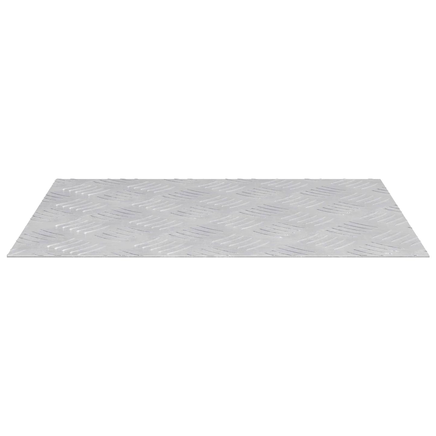 Trinn 2 stk. 50 x 40 cm sølv Aluminium Rektangulær