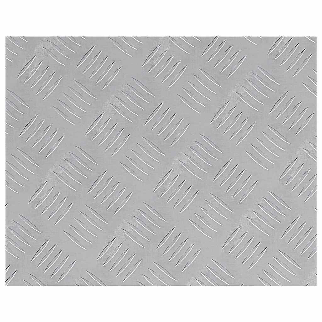 Trinn 2 stk. 50 x 40 cm sølv Aluminium Rektangulær