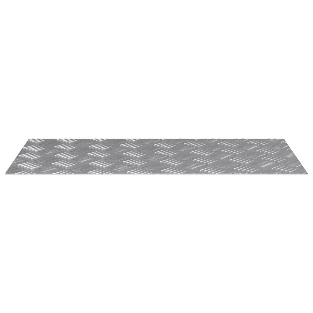 Trinn Rektangulær 2 pcs sølv 80 x 40 cm Aluminium
