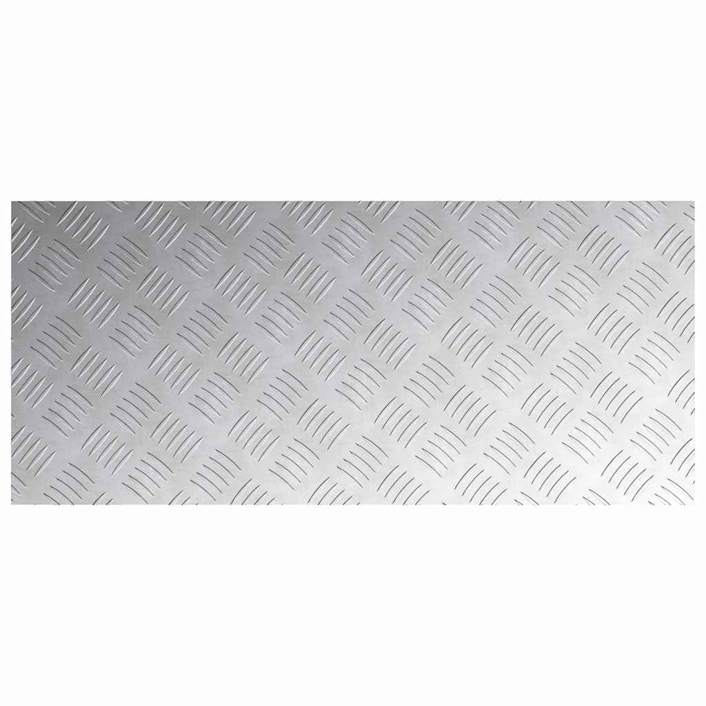 Trinn Rektangulær 4 pcs sølv 90 x 40 cm Aluminium