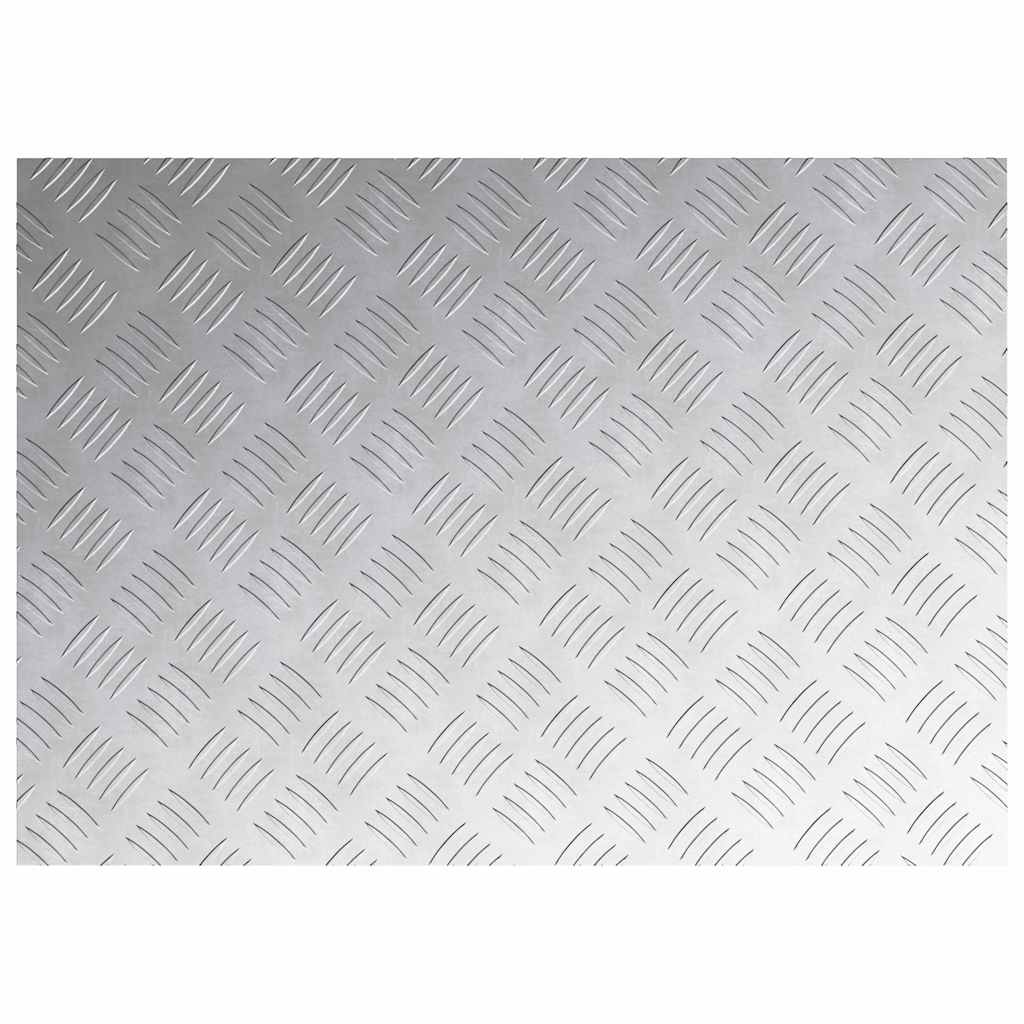 Sjekkplater 2 pcs sølv 70 x 50 cm Aluminium