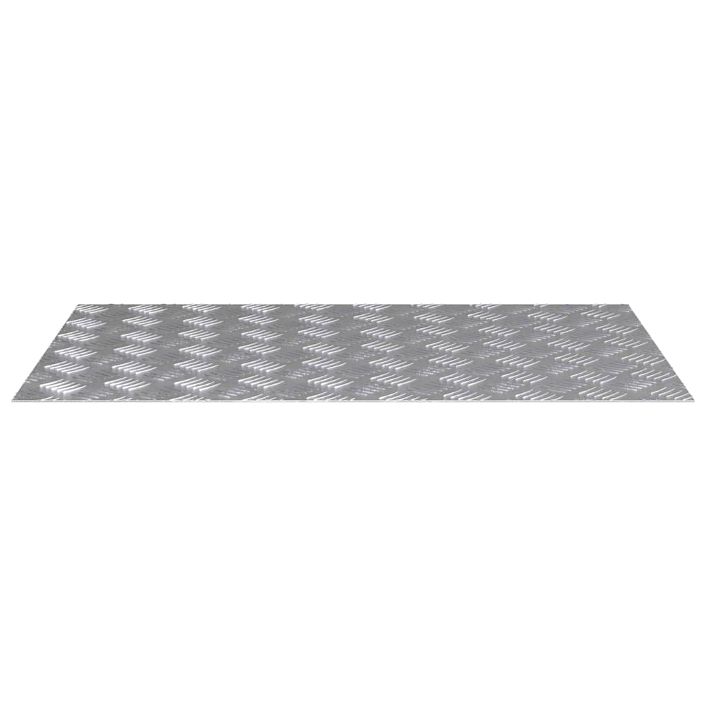 Trinn Rektangulær 4 pcs sølv 80 x 50 cm Aluminium