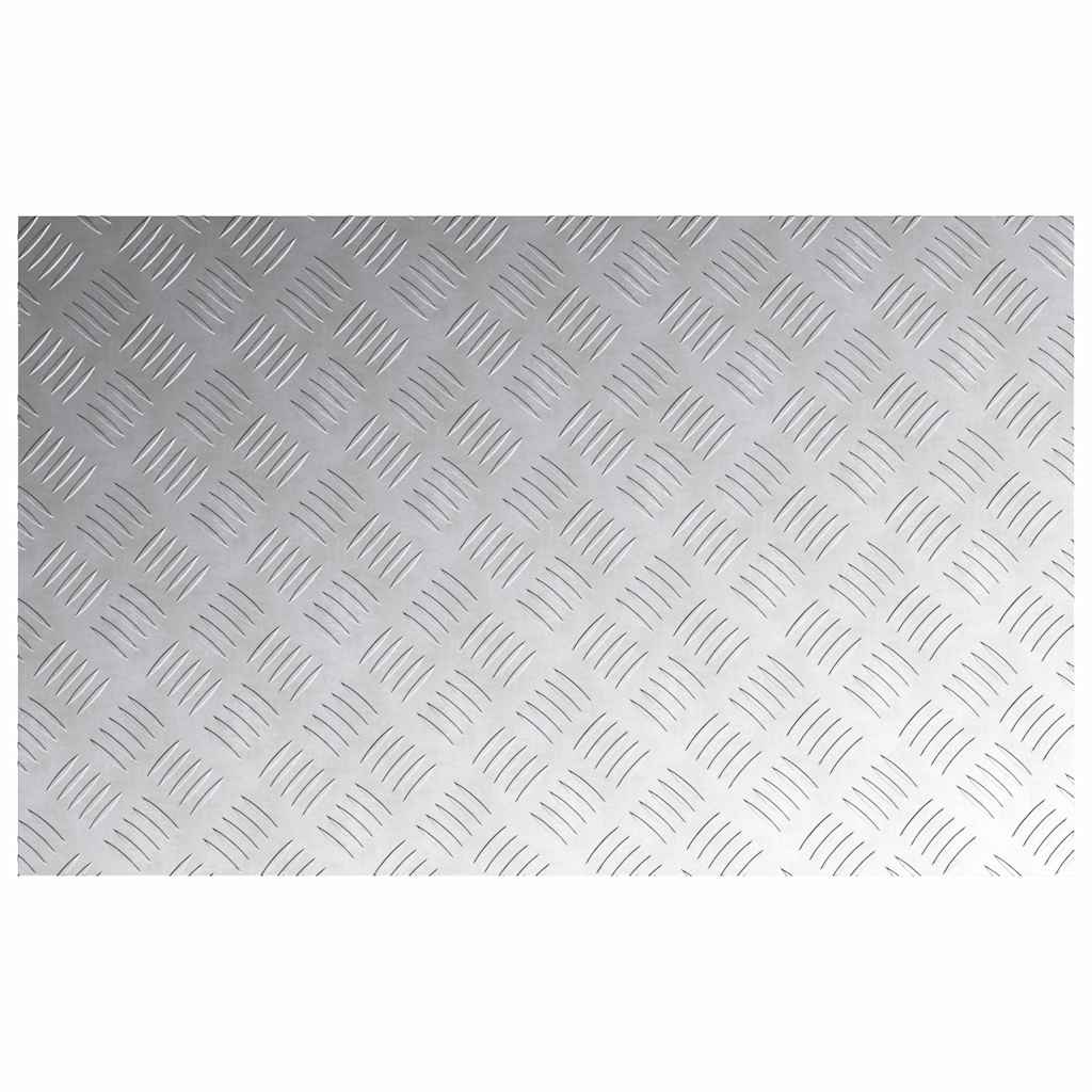 Trinn Rektangulær 4 pcs sølv 80 x 50 cm Aluminium