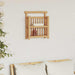 Vegghylle med hylle Veggmontert Naturlig 40 x 13 x 44 cm Bambus