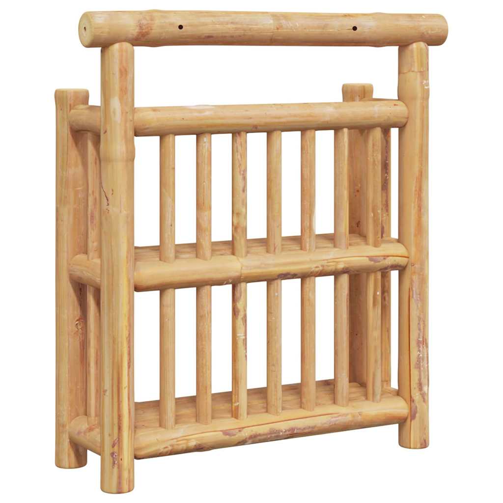 Vegghylle med hylle Veggmontert Naturlig 40 x 13 x 44 cm Bambus