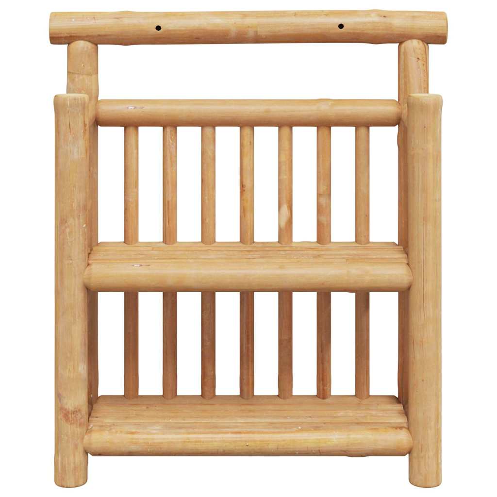 Vegghylle med hylle Veggmontert Naturlig 40 x 13 x 44 cm Bambus