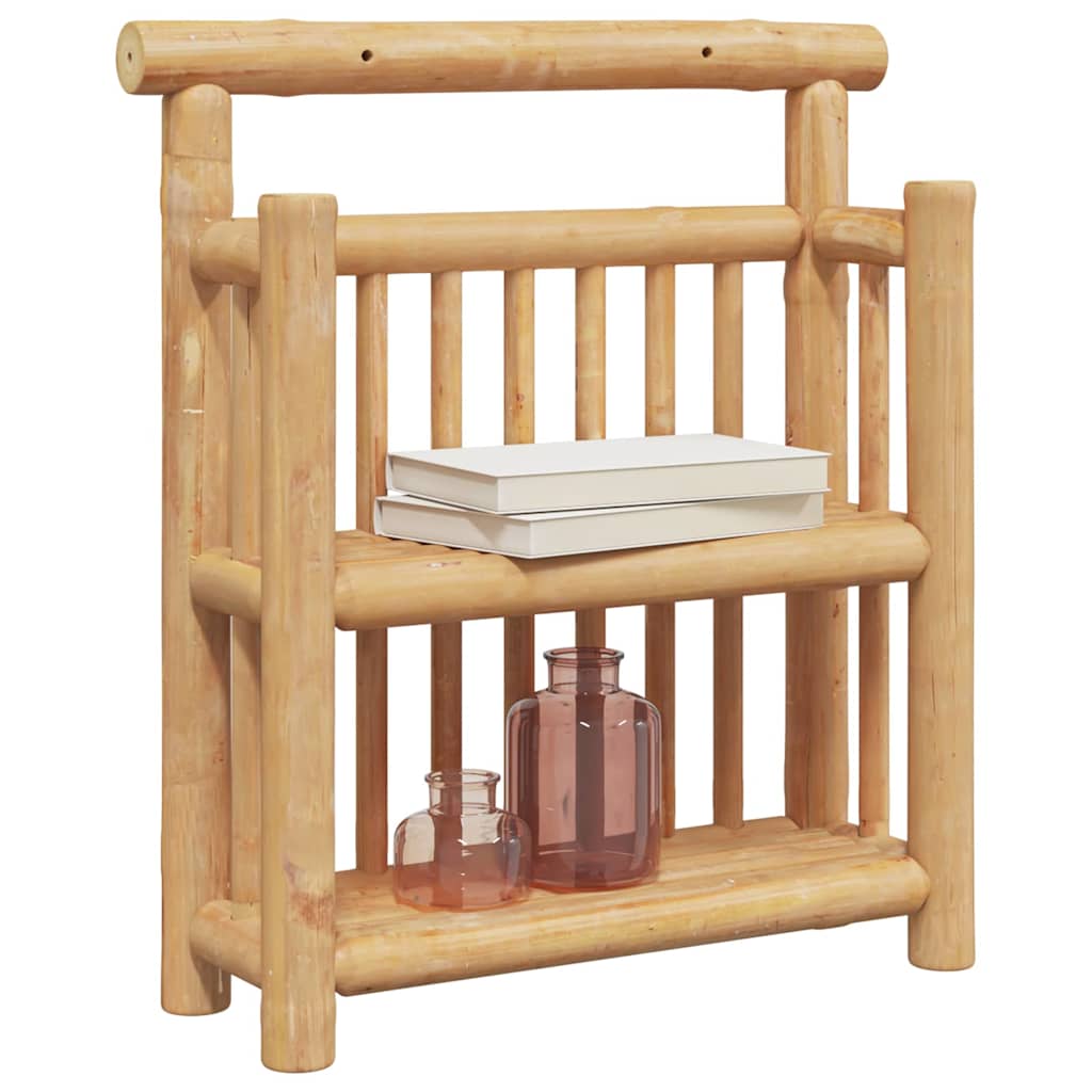 Vegghylle med hylle Veggmontert Naturlig 40 x 13 x 44 cm Bambus