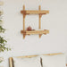 Vegghylle med hylle Veggmontert Brun 39 x 26 x 60 cm Bambus