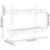 Vegghylle med hylle Veggmontert Brun 75 x 26 x 60 cm Bambus