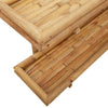 Vegghylle med hylle Veggmontert Brun 100 x 26 x 60 cm Bambus