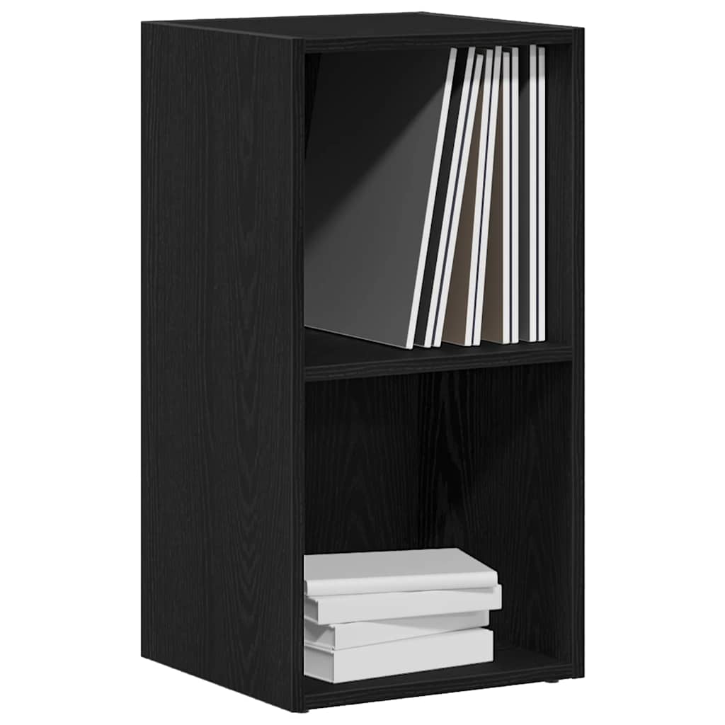 LP Oppbevaringsboks svart eik 71x34x36 cm konstruert tre