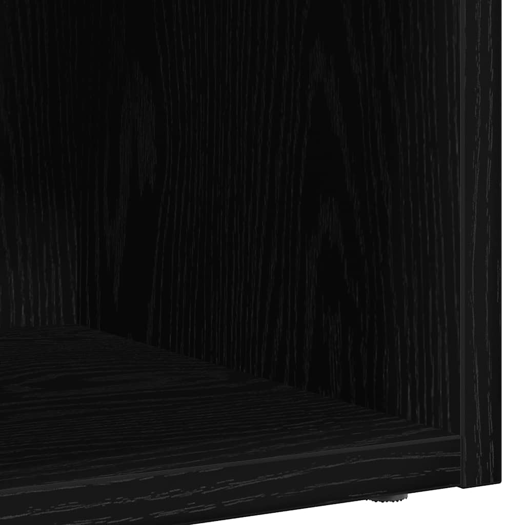 LP Oppbevaringsboks svart eik 71x34x36 cm konstruert tre