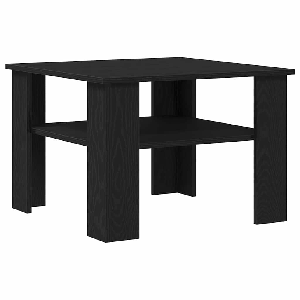 Kaffebord Svart Eik 60 x 60 x 42 cm Konstruert tre