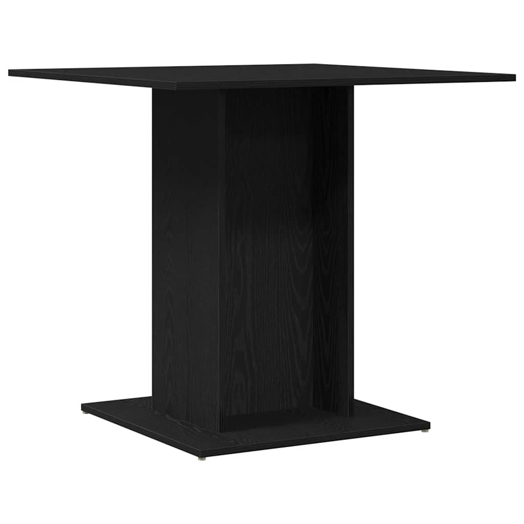 Spisebord svart eik 80x80x75 cm konstruert tre