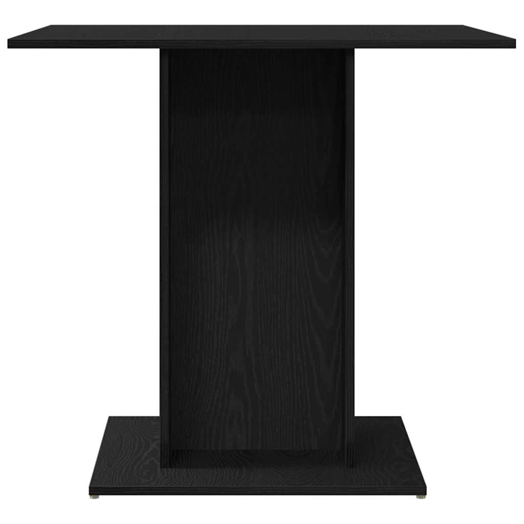 Spisebord svart eik 80x80x75 cm konstruert tre