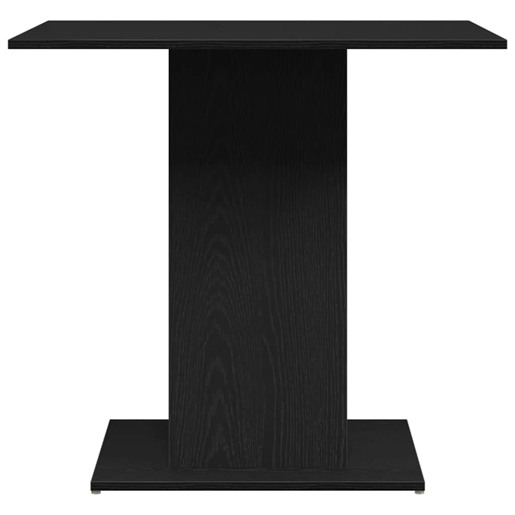 Spisebord svart eik 80x80x75 cm konstruert tre