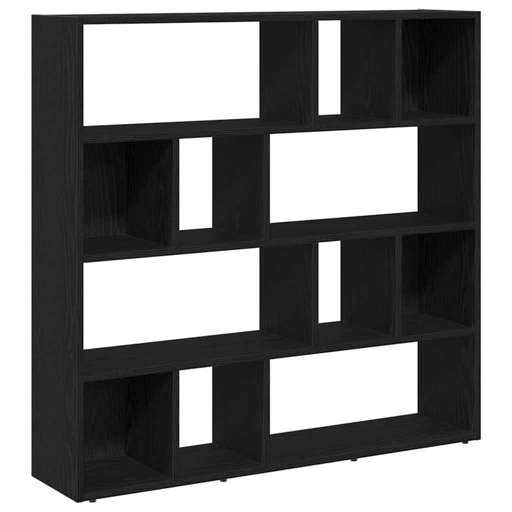 Bokskap/romdeler svart eik 105x24x102 cm