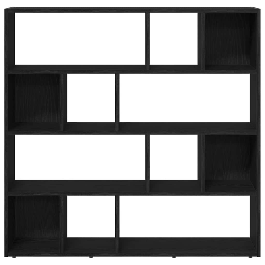 Bokskap/romdeler svart eik 105x24x102 cm