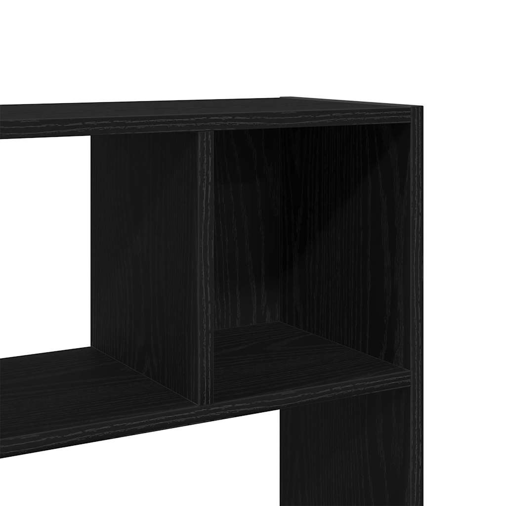 Bokskap/romdeler svart eik 105x24x102 cm