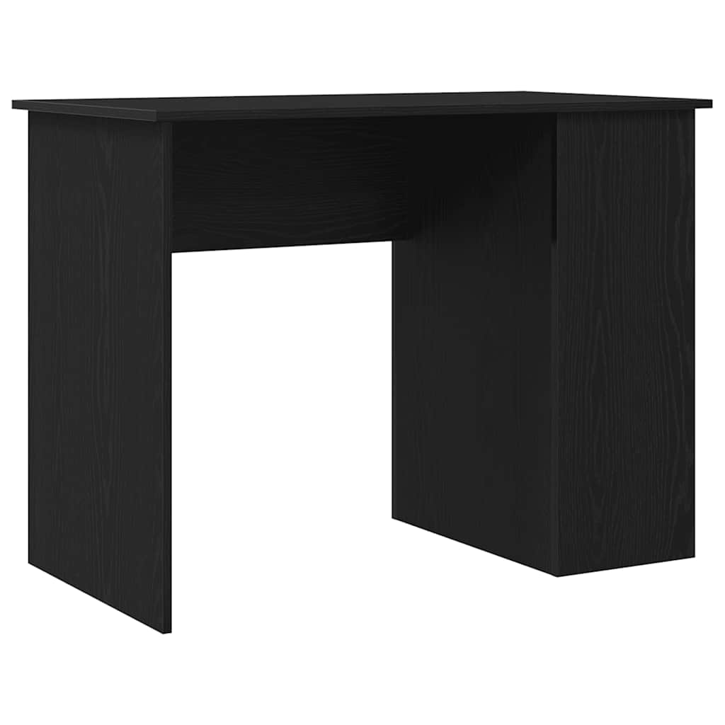 Skrivebord svart eik 100x55x75 cm konstruert tre