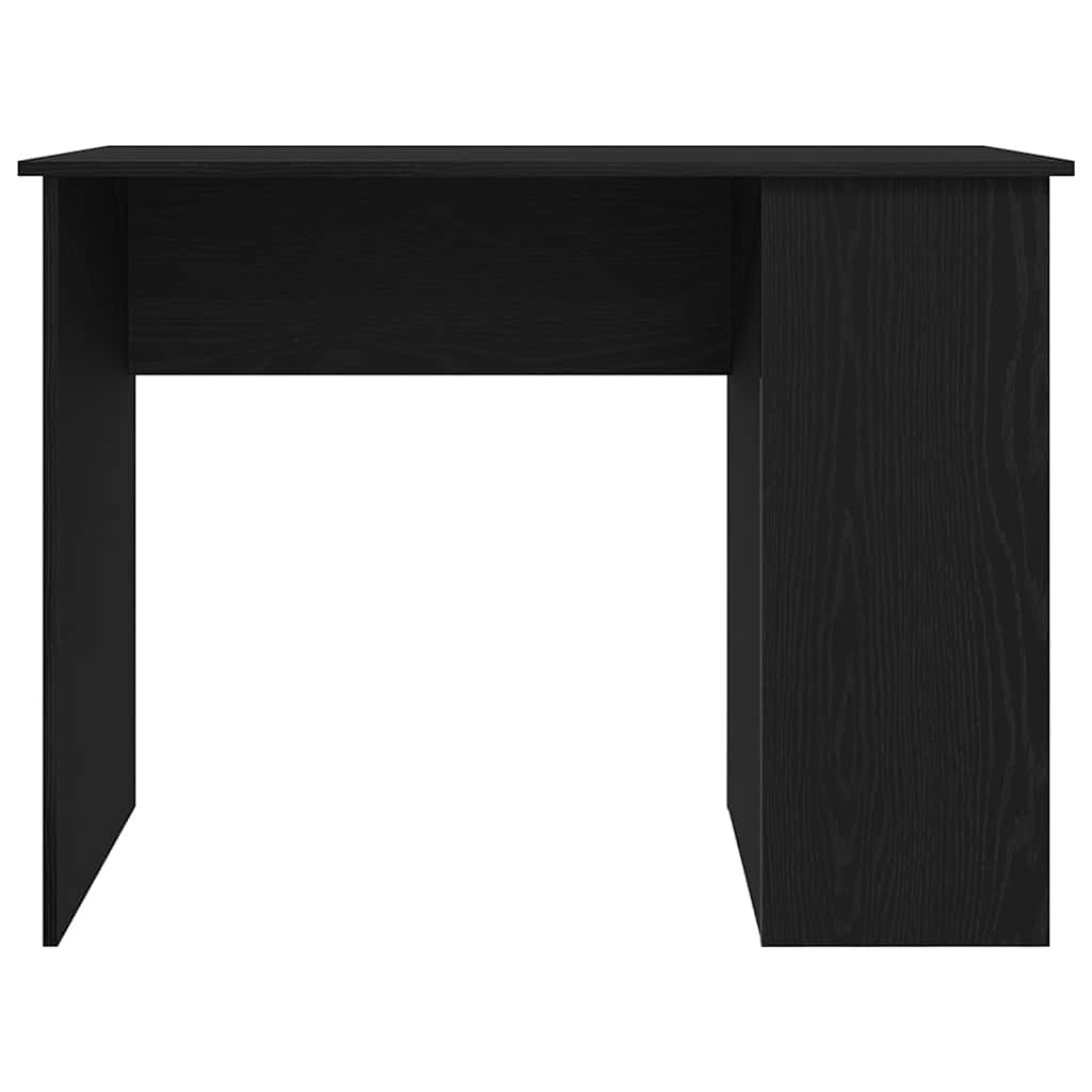 Skrivebord svart eik 100x55x75 cm konstruert tre