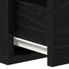Veggskap med skuff Svart eik 60 x 26 x 18.5 cm Konstruert tre