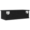 Veggskap med skuff Svart eik 60 x 26 x 18.5 cm Konstruert tre