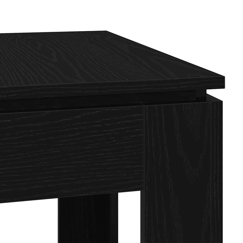 Spisebord svart eik 120x60x76 cm konstruert tre