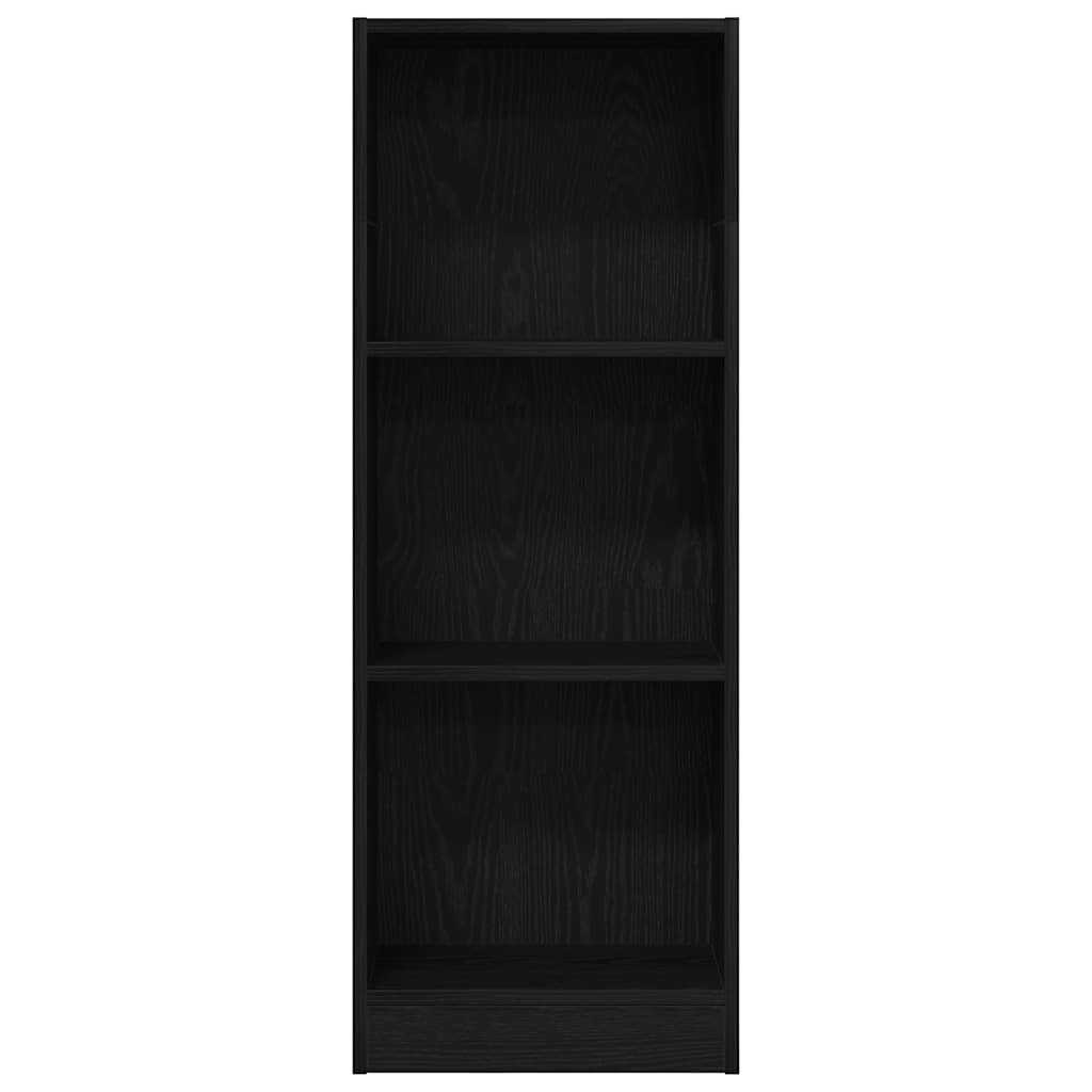 Bokhylle svart eik 40x24x109 cm konstruert tre