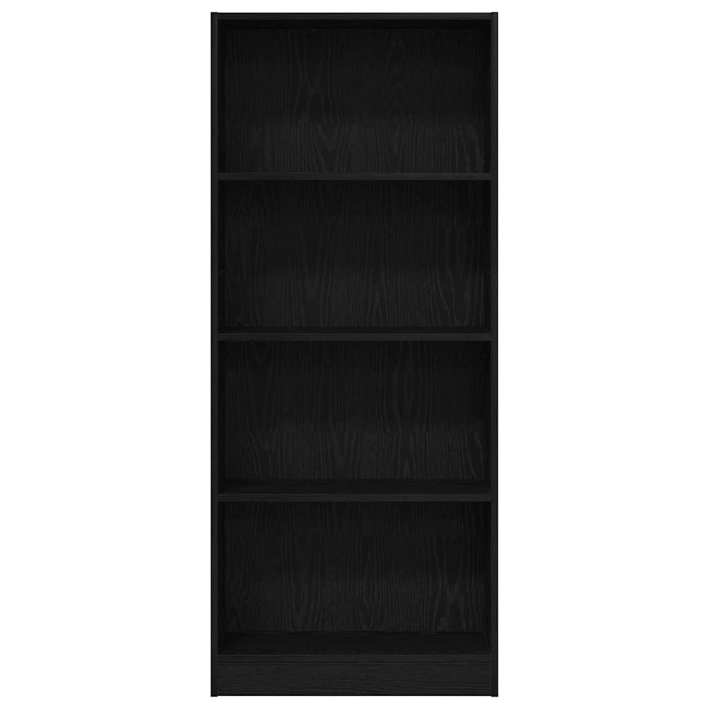 Bokhylle Svart Eik 60 x 24 x 143 cm Konstruert tre