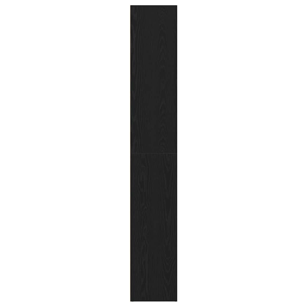 Bokskap svart eik 40x30x189 cm konstruert tre