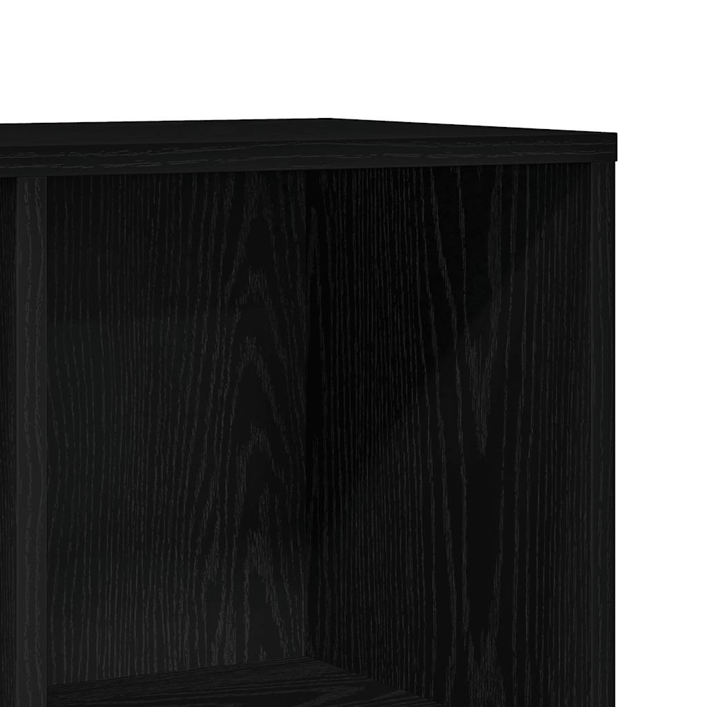 Bokskap svart eik 98x29x97,5 cm konstruert tre