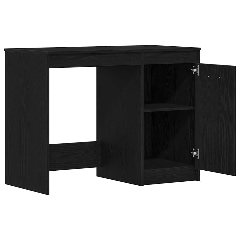 Skrivebord Svart Eik 100 x 50 x 76 cm Konstruert tre