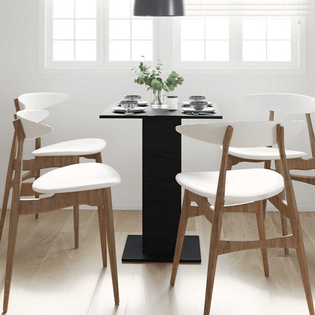 Bistrobord svart eik 60x60x75 cm konstruert tre