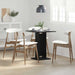 Bistrobord svart eik 60x60x75 cm konstruert tre