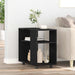 Sidebord svart eik 70x35x60 cm konstruert tre