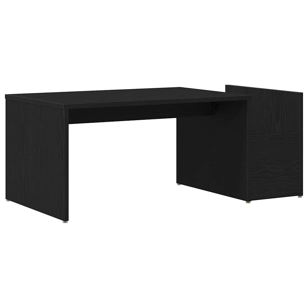 Kaffebord Svart Eik 90 x 45 x 35 cm Konstruert tre