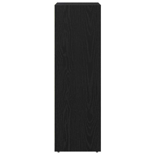 Baderomsskap med skuff Svart Eik 30 x 30 x 95 cm Konstruert tre