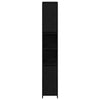 Baderomsskap Svart Eik 30 x 30 x 183.5 cm Konstruert tre