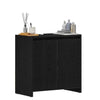 Baderomsskap svart eik 60x33x60 cm konstruert tre