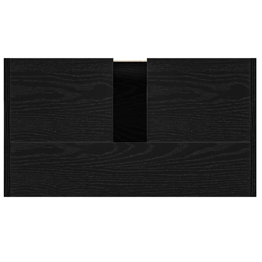 Baderomsskap svart eik 60x33x60 cm konstruert tre