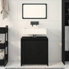 Badekabinett med dør Svart Eik 60 x 33 x 61 cm Konstruert tre