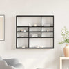 Vegghylle svart eik 90x16x78 cm konstruert tre