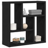 Vegghylle svart eik 45x16x45 cm konstruert tre