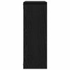Vegghylle svart eik 45x16x45 cm konstruert tre