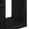 Vegghylle svart eik 45x16x45 cm konstruert tre