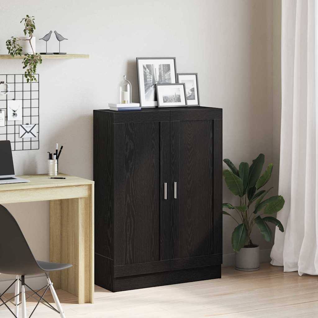 Bokskap Svart Eik 82,5 x 30,5 x 115 cm Konstruert tre