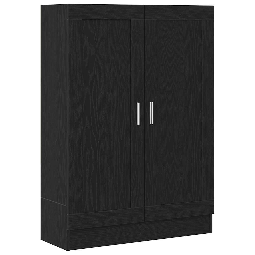 Bokskap Svart Eik 82,5 x 30,5 x 115 cm Konstruert tre