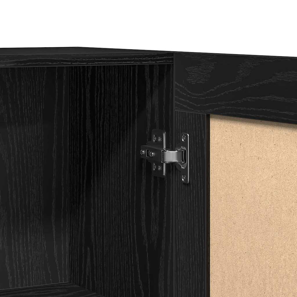 Serviesskap Svart Eik 120 x 30,5 x 70 cm Konstruert tre